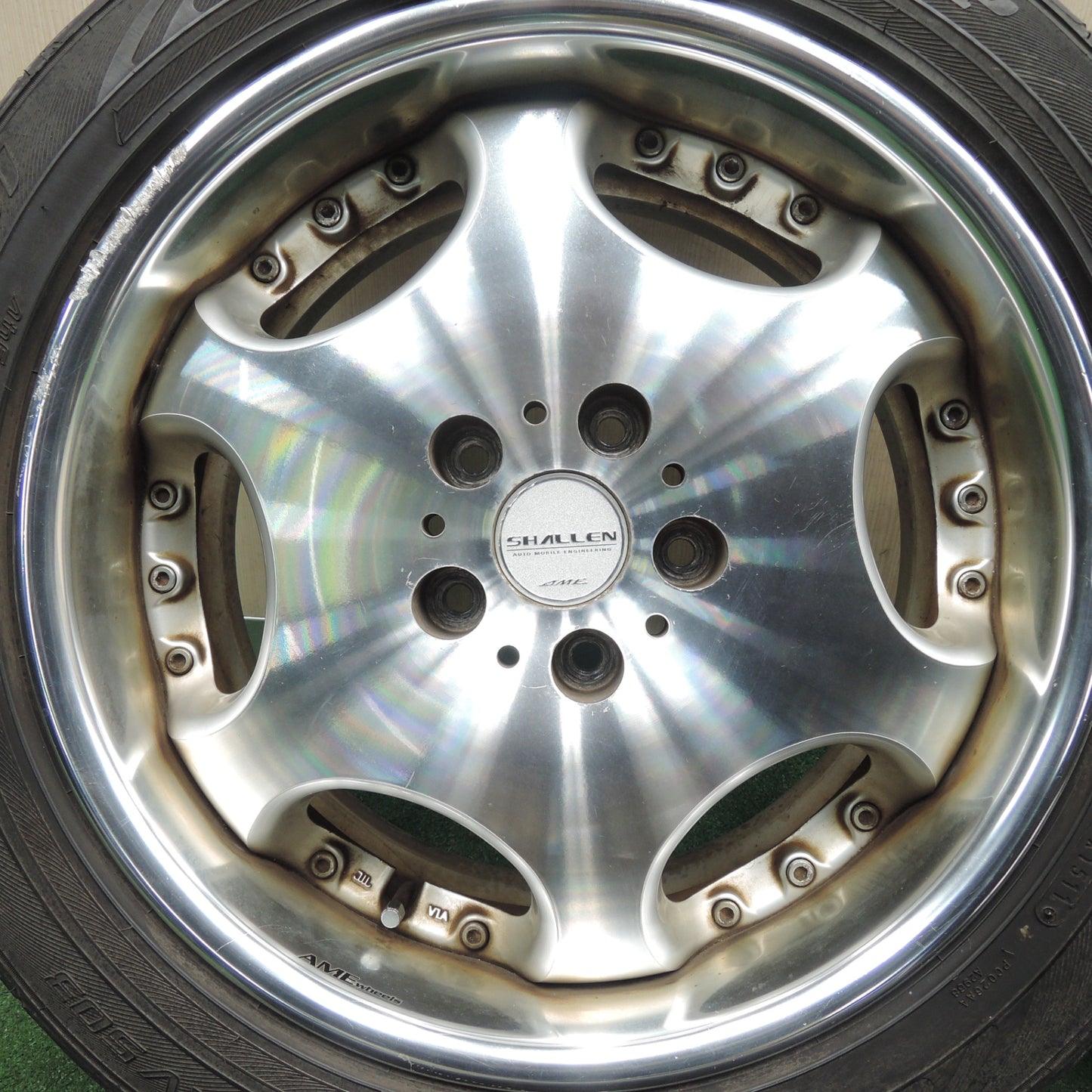 *送料無料* 4本価格★SHALLEN AME 215/55R17 ダンロップ エナセーブ RV503 シャレン 17インチ PCD114.3/5H★4030510TNノ