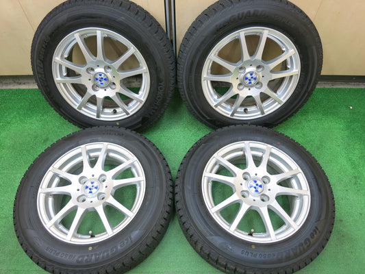 [送料無料]バリ溝！ほぼ10分★スタッドレス 165/70R14 ヨコハマ アイスガード iG50 プラス GMach 14インチ PCD100/4H★3021510ヒス