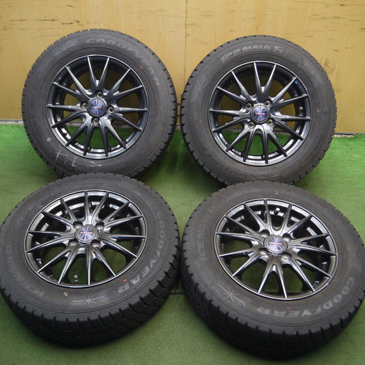 *送料無料* バリ溝!キレイ!8.5分★スタッドレス 175/70R14 グッドイヤー アイスナビ6 VELVA SPORTZ ヴェルヴァ 14インチ PCD100/4H★4021413Hス