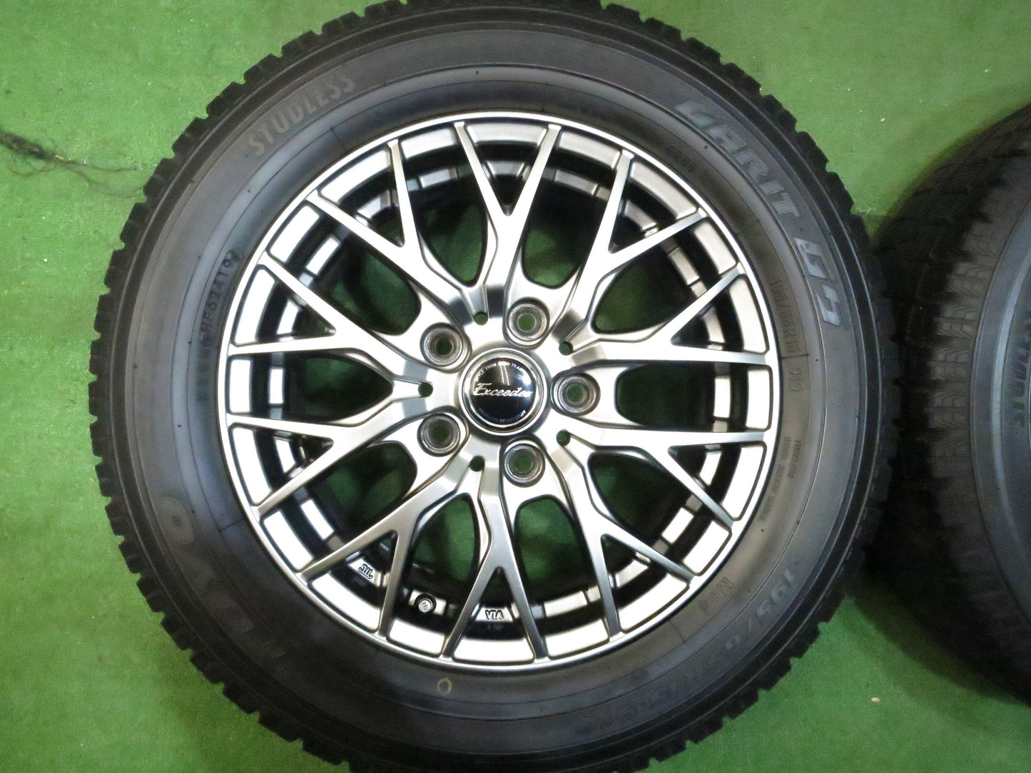 [送料無料]バリ溝！19年！キレイ！9分★スタッドレス 195/65R15 トーヨー ガリット G5 Exceeder エクシーダー 15インチ PCD114.3/5H★3020617Hス