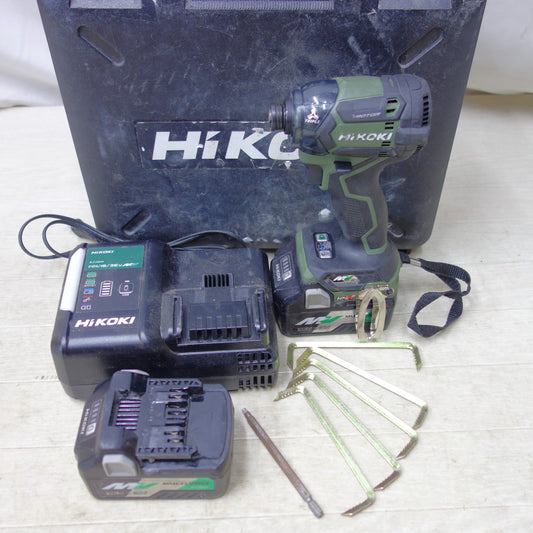 [送料無料] ◆HiKOKI ハイコーキ コードレスインパクトドライバ WH36DC DC18Vバッテリー2個 充電器付き 電動工具◆