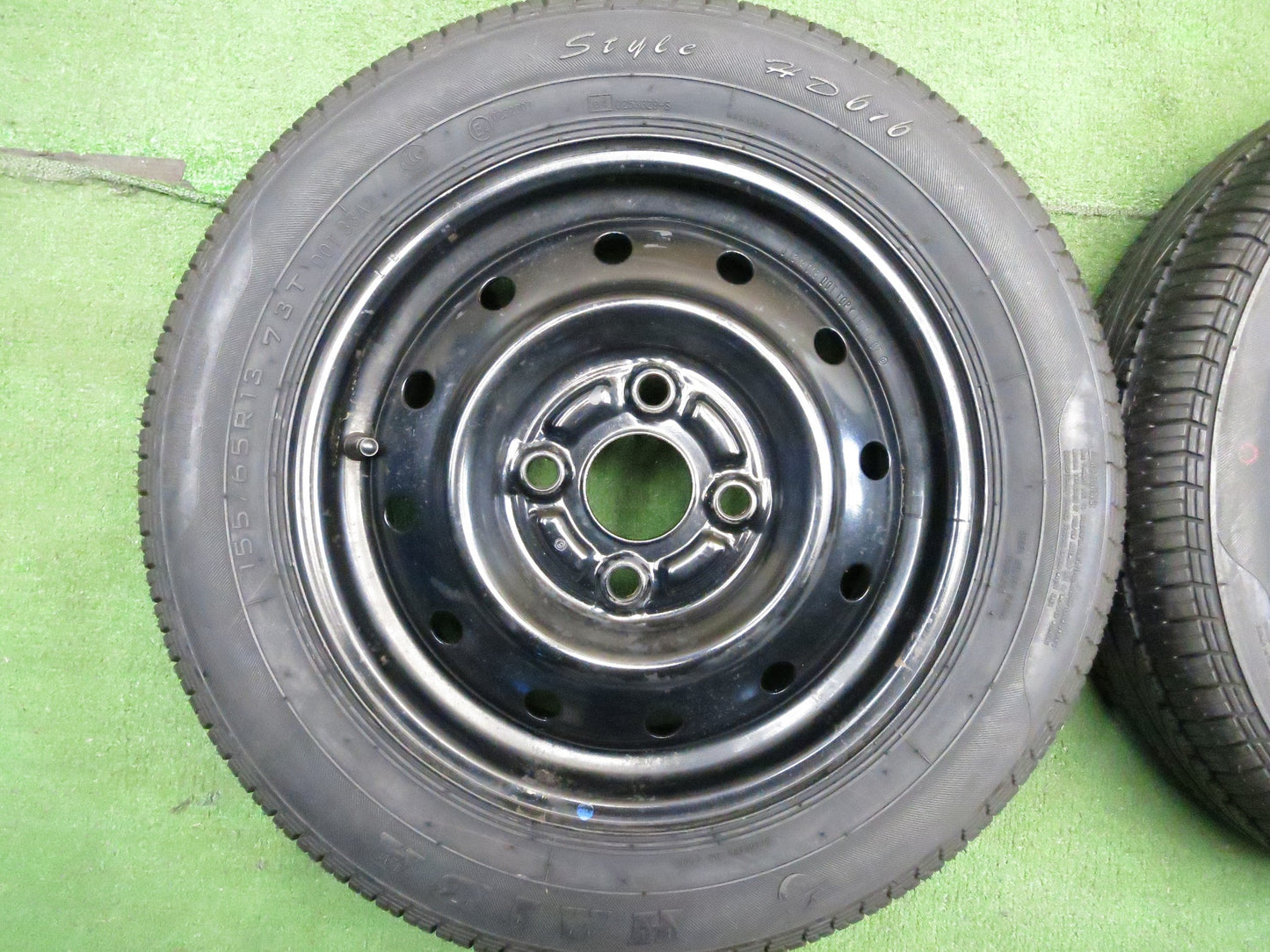 [送料無料]タイヤ 未使用★155/65R13 ハイダ HD616 スチール ホイール 13インチ PCD100/4H★3013101Hノ