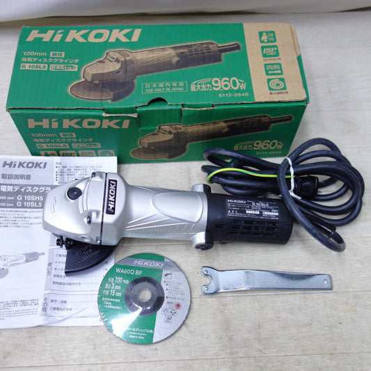 [送料無料] 美品◆HiKOKI ハイコーキ 100mm 電気ディスクグラインダ  G10SL5 研磨機 電動工具 100V◆