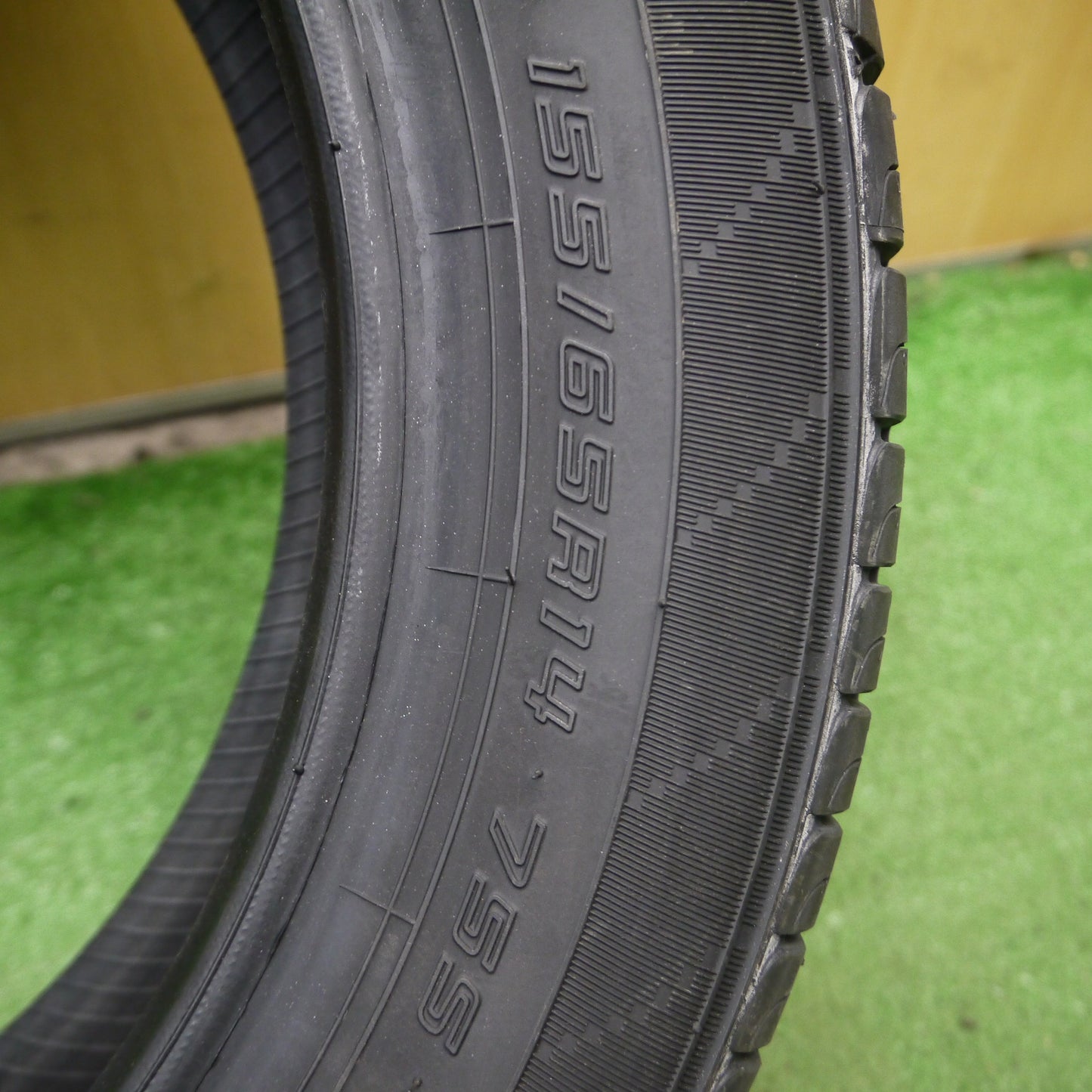 *送料無料*未使用★155/65R14 ダンロップ エナセーブ EC204 タイヤ 14インチ ムーヴ タント ワゴンR 等★3121801Hノタ