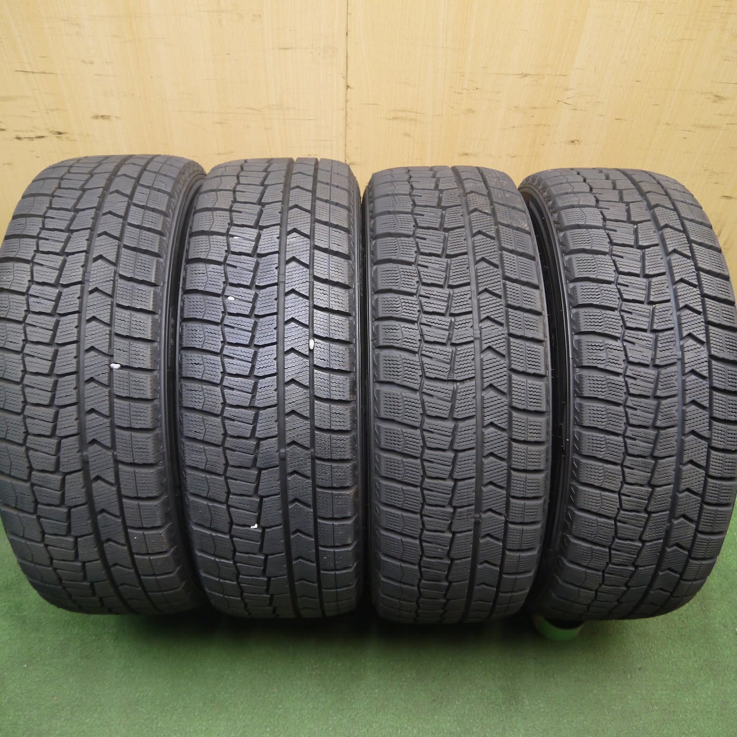 [送料無料]バリ溝！21年！ほぼ10分★トヨタ 50系 プリウス ツーリング 純正 215/45R17 スタッドレス ダンロップ ウインターマックス WM02 PCD100/5H★3080805Hス