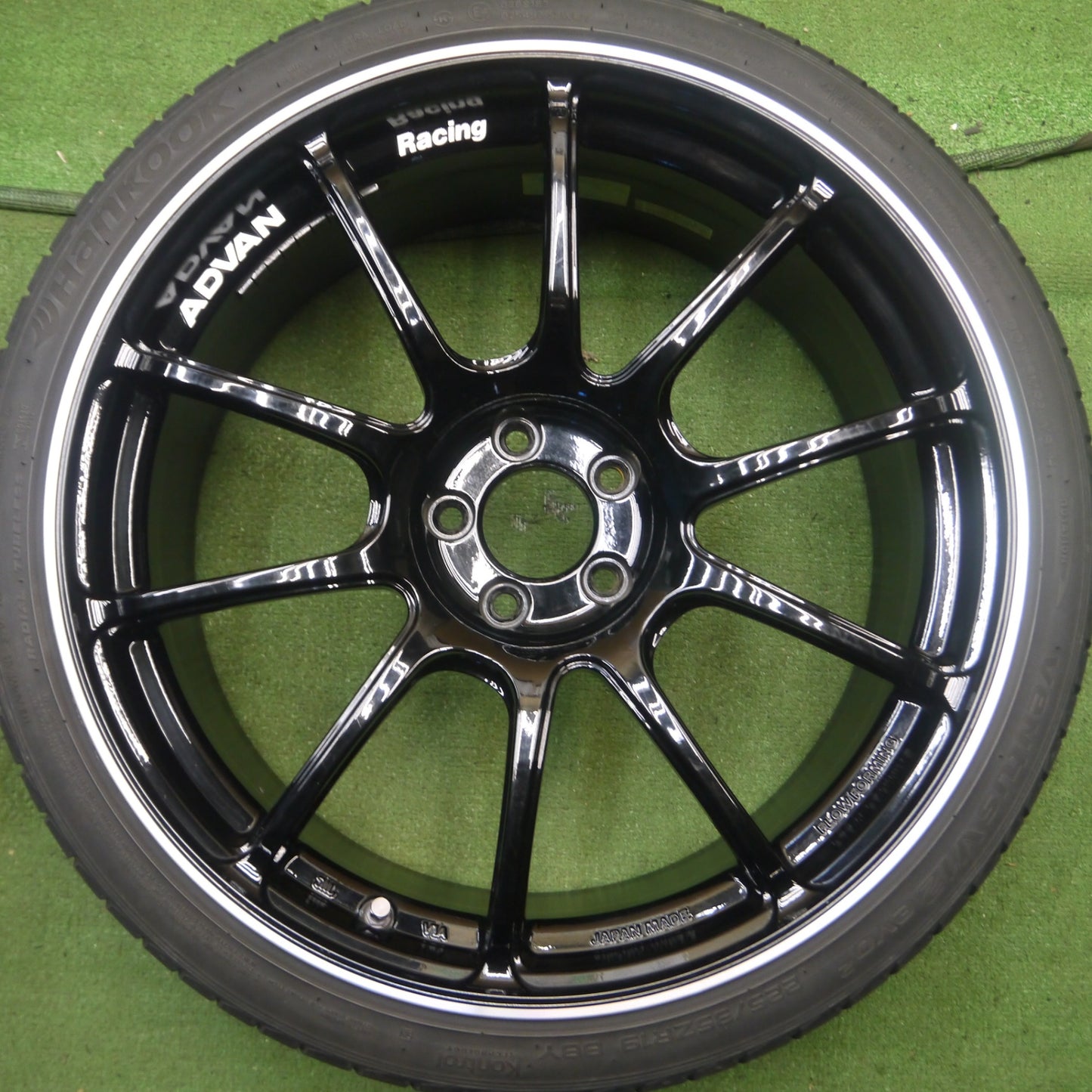 *送料無料* キレイ★86 BRZ 等 ADVAN Racing RZ2 225/35R19 ハンコック ベンタス V12 evo2 アドバン レーシング PCD100/5H★4022004Hノ