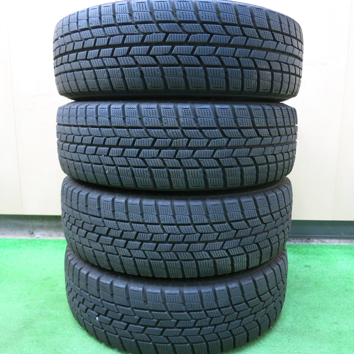 [送料無料]バリ溝！キレイ！9分★スタッドレス 175/65R15 グッドイヤー アイスナビ6 EURO SPEED SPIDER MANARAY SPORT マナレイ 15インチ PCD100/4H★3062802ヒス