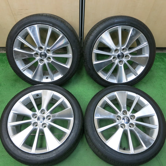 [送料無料]バリ溝！8.5分★トヨタ 200系 クラウン 純正 225/45R18 ジーテックス HP2000 vfm 18インチ PCD114.3/5H★3070101イノ