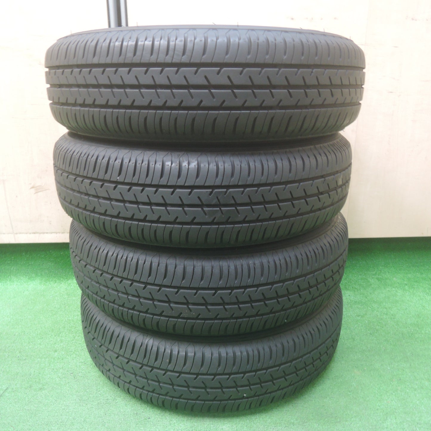 *送料無料* バリ溝！22年！綺麗！ほぼ10分★ホンダ N-BOX 純正 スチール 155/65R14 セイバーリング SL101 14インチ PCD100/4H★4020209SYノ