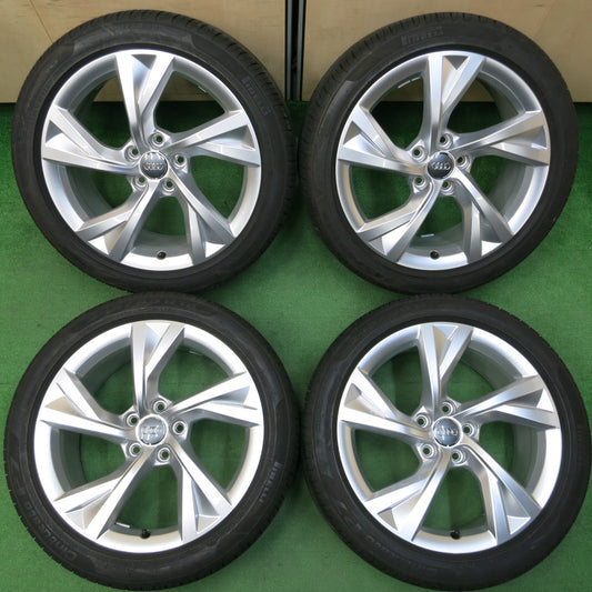 *送料無料*バリ溝！20年！キレイ！8.5分★アウディ A4 アバント Sライン 純正 245/40R18 ピレリ Cinturato P7 18インチ PCD112/5H★4010811イノ