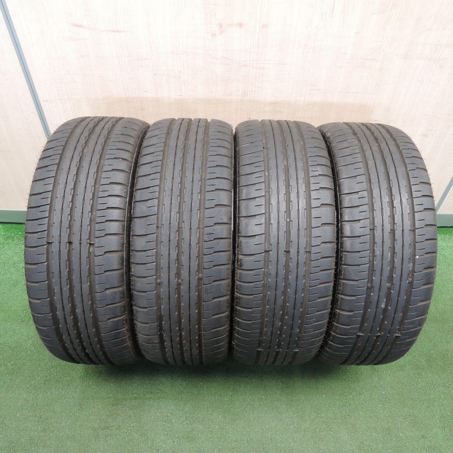 *送料無料* バリ溝！キレイ！9.5分★195/40R17 エコノミスト ATR-K D.O.S. DOS 社外 アルミ 17インチ PCD100/4H★4030604TNノ