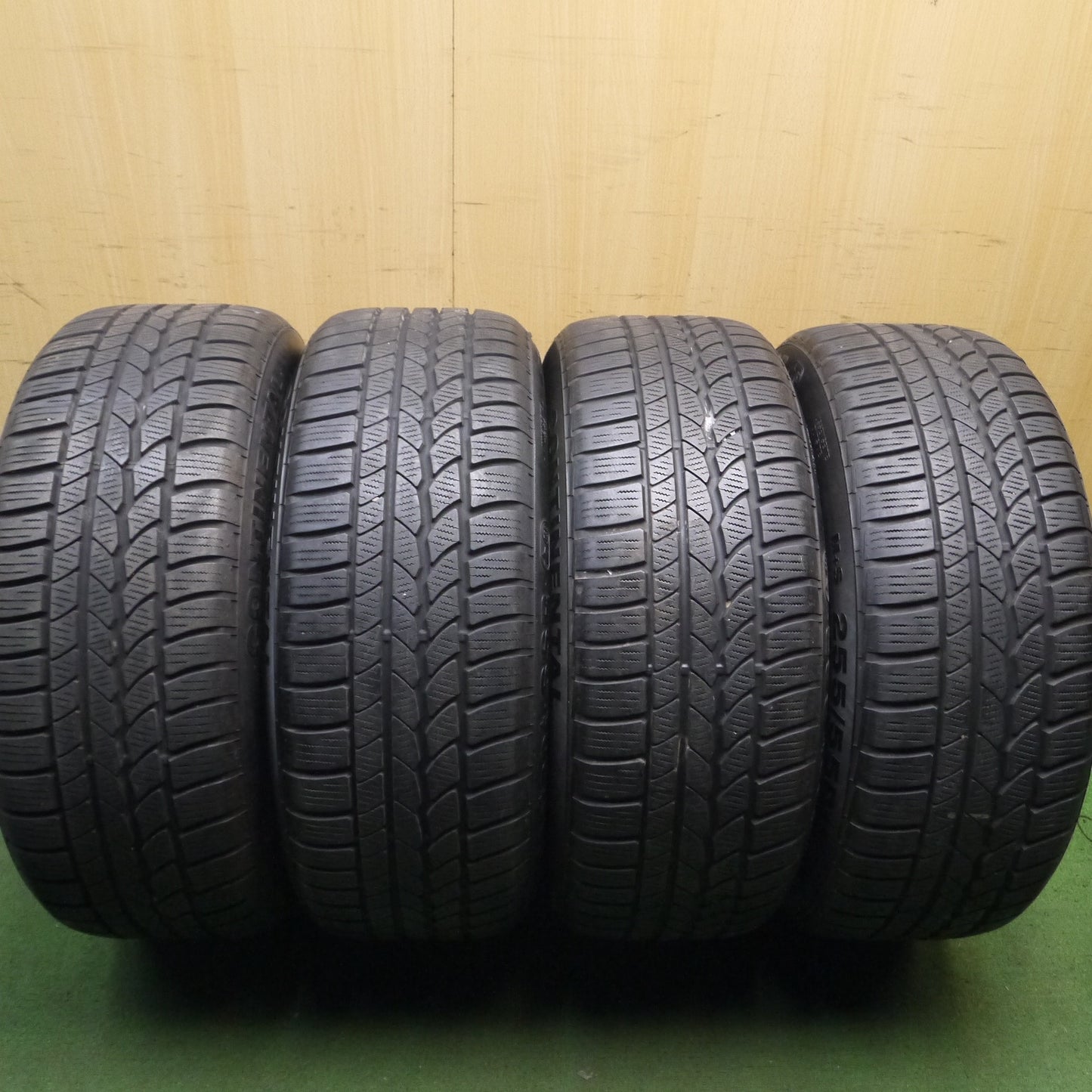 *送料無料*バリ溝！キレイ！8.5分★BMW X5 E70 純正 255/55R18 スタッドレス コンチネンタル 4X4 ウインターコンタクト SSR RSC 18インチ PCD120/5H★3121805Hス
