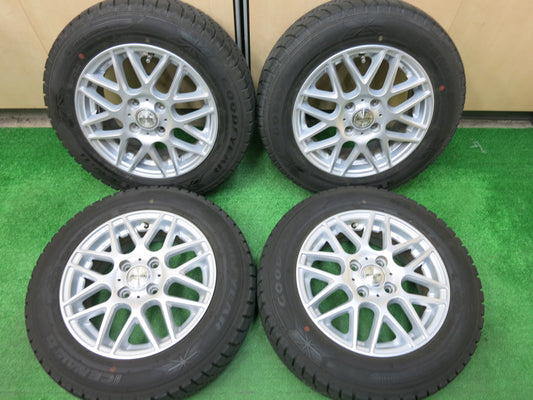 [送料無料]バリ溝！9分★スタッドレス 165/70R14 グッドイヤー アイスナビ6 D.O.S. GaviaLⅡ DOS 14インチ PCD100/4H★2121309ヒス