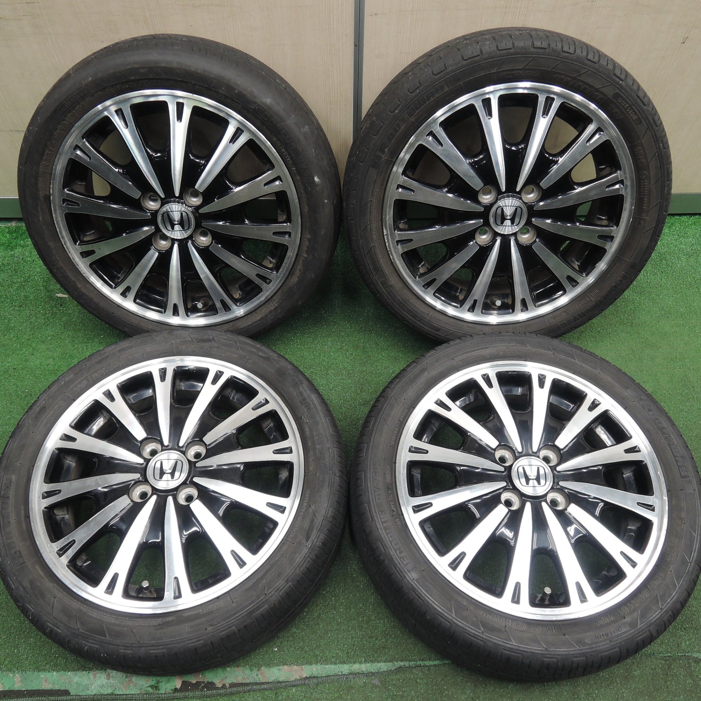 *送料無料* 4本価格！20年★ホンダ N-BOX 純正 165/55R15 ルートウェイ ECOBLUE RY26 15インチ Nボックス PCD100/4H★4021006HAノ