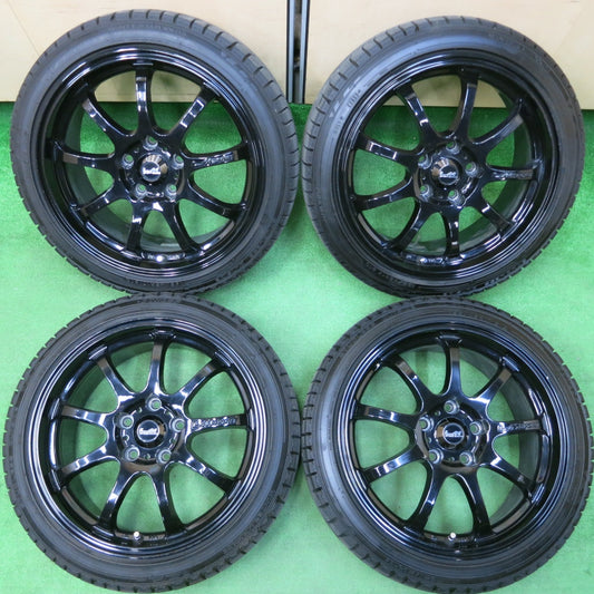 *送料無料* バリ溝!20年!9.5分★スタッドレス LM SPORT 195/45R17 ダンロップ ウインターマックス 03 LMスポーツ 17インチ PCD114.3/5H★4021706イス