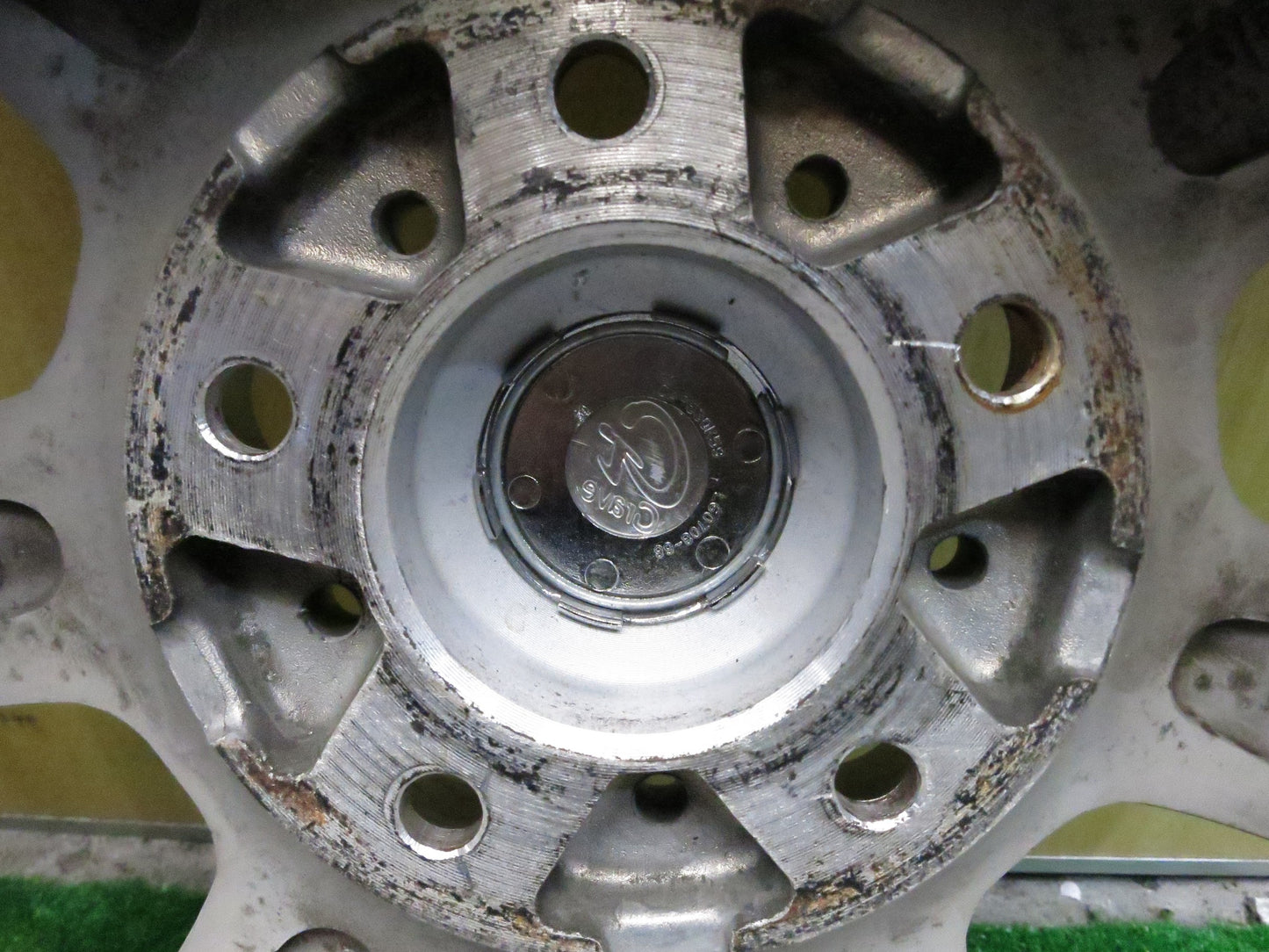 [送料無料]バリ溝！21年！キレイ！9.5分★スタッドレス 195/65R15 アイスエスポルテ Grave 社外 アルミ 15インチ PCD114.3/5H★3012509Hス
