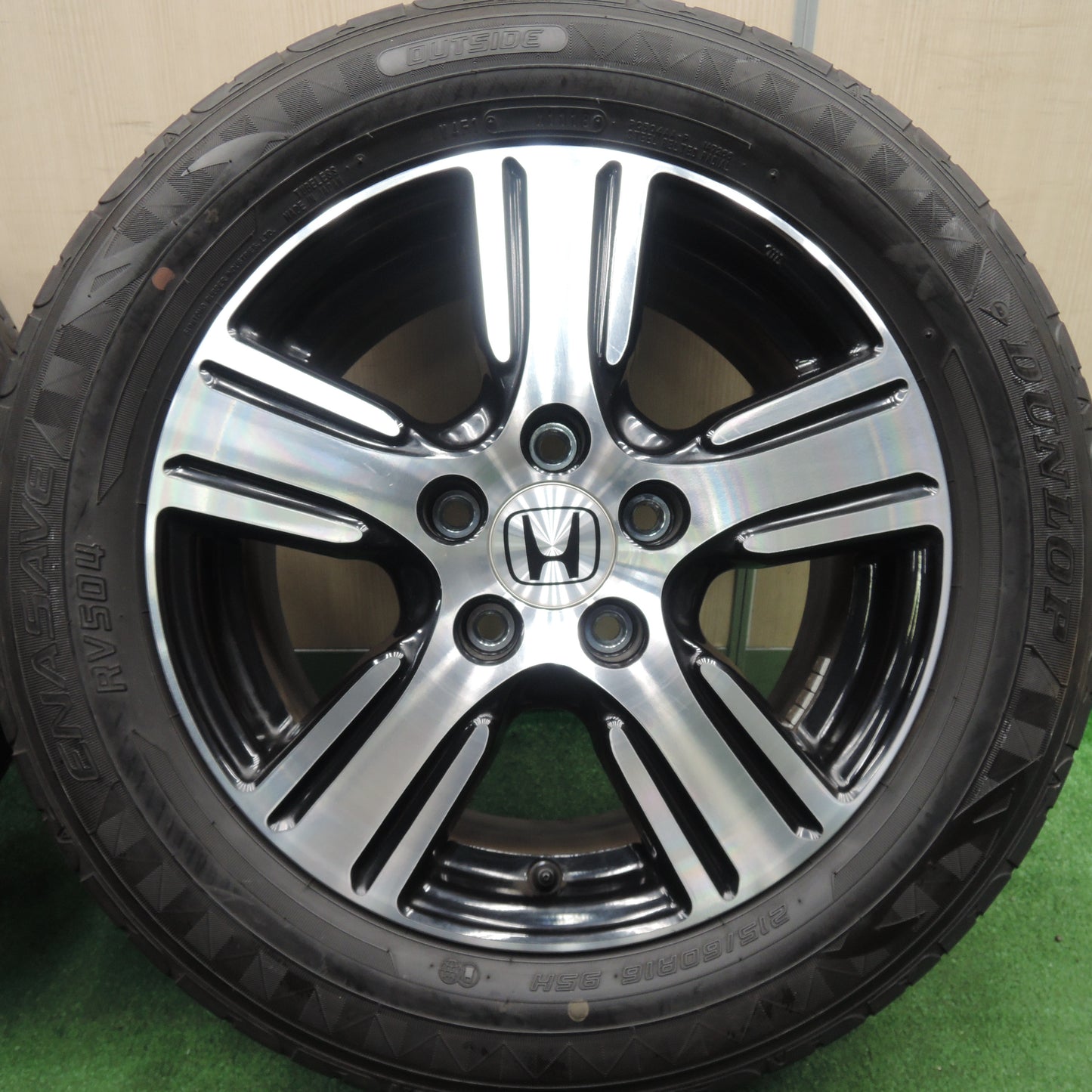 *送料無料*4本価格★ホンダ RC オデッセイ 純正 215/60R16 ダンロップ エナセーブ RV504 16インチ PCD114.3/5H★3120307HAノ