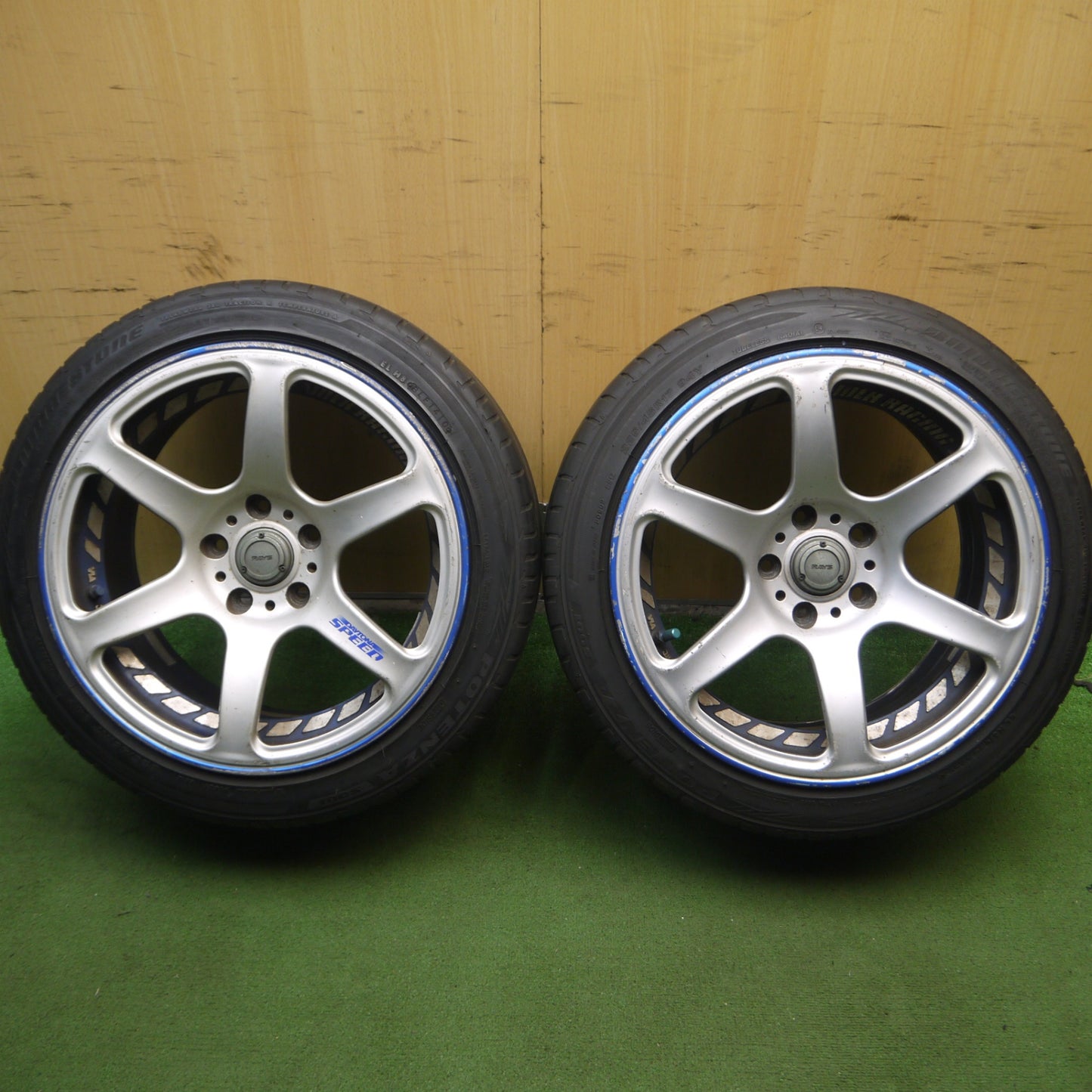*送料無料* 2本価格★RAYS DAYTONA SPEED 225/45R17 ブリヂストン ポテンザ S001 レイズ デイトナ スピード PCD114.3/5H★4030612Hノ