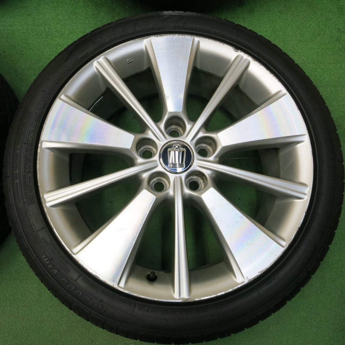 [送料無料]バリ溝！8.5分★トヨタ 200系 クラウン 純正 225/45R18 ジーテックス HP2000 vfm 18インチ PCD114.3/5H★3070101イノ