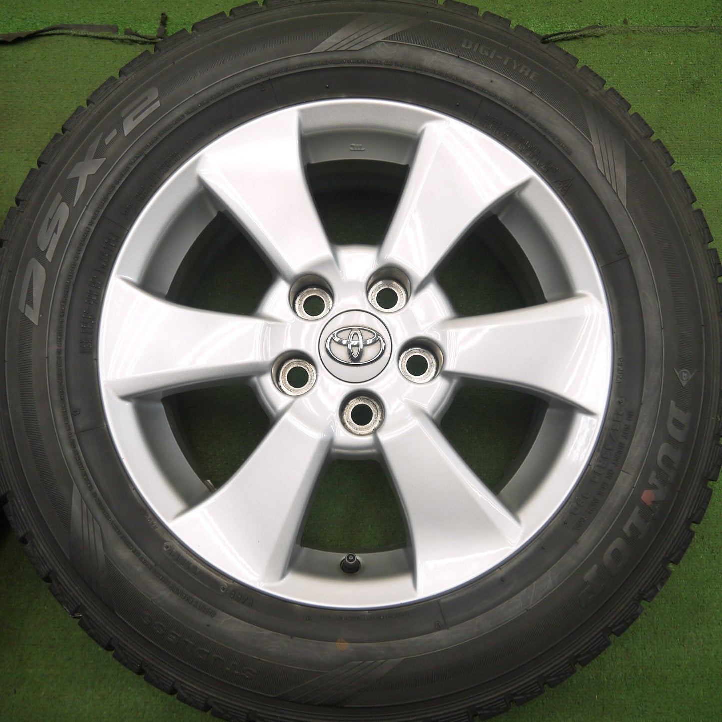 [送料無料]バリ溝！キレイ！9.5分★トヨタ 20系 アルファード 純正 215/65R16 スタッドレス ダンロップ ウインターマックス WM01 DSX-2 PCD114.3/5H★3062808Hス