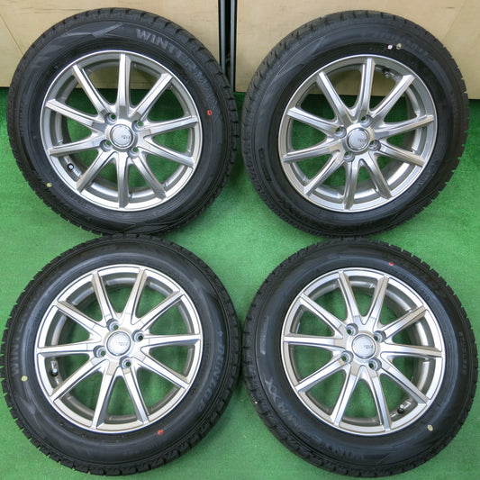 *送料無料*超バリ溝！23年！キレイ！ほぼ10分★スタッドレス 175/65R15 ダンロップ ウインターマックス WM02 SIBILLA NEXT GS-5 15インチ PCD100/4H★4010310イス