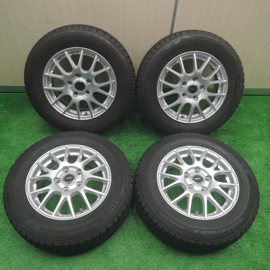 [送料無料]バリ溝！キレイ！9.5分★スタッドレス 195/65R15 ブリヂストン アイスパートナー2 TOPRUN トップラン 15インチ PCD114.3/5H★3071001SYス