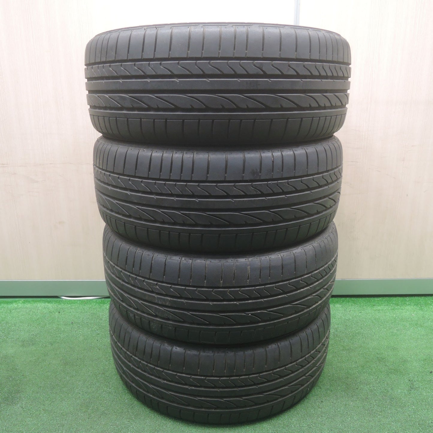 [送料無料]バリ溝！キレイ！9分★スバル レガシィ 純正 215/45R17 ブリヂストン ポテンザ RE050A 17インチ PCD100/5H★3110108SYノ