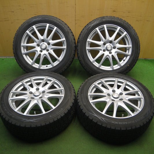 *送料無料* バリ溝!キレイ!9.5分★スタッドレス 215/55R17 ダンロップ ウインターマックス WM01 La-Strada Tiradoβ 阿部商会 PCD114.3/5H★4022604Hス