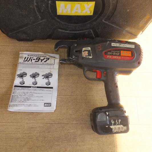 [送料無料]★マックス MAX 鉄筋結束機 リバータイア RB-399A-B2C/40A 充電器なし★