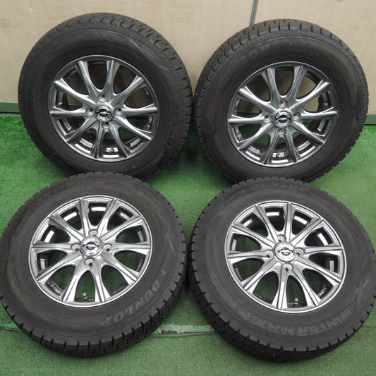*送料無料* バリ溝!21年!キレイ!9.5分★スタッドレス 185/70R14 ダンロップ ウインターマックス WM02 AXEL Three アクセル 14インチ PCD100/4H★4021001HAス