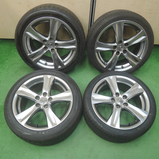 *送料無料*超バリ溝！22年！キレイ！ほぼ10分★レクサス IS250 純正 225/40R18 255/40R18 トーヨー ナノエナジー3プラス ダンロップ LE MANS V PCD114.3/5H★4011701SYノ