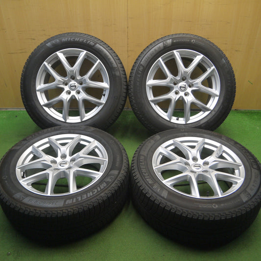 *送料無料* バリ溝!キレイ!9分★ボルボ XC60 純正 235/60R18 スタッドレス ミシュラン X-ICE3+ 18インチ PCD108/5H★4022109Hス