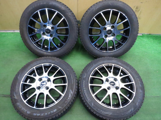[送料無料]バリ溝！21年！8.5分★スタッドレス 155/65R14 ブリヂストン ブリザック VRX3 TOPRUN トップラン 14インチ PCD100/4H★3020107Hス