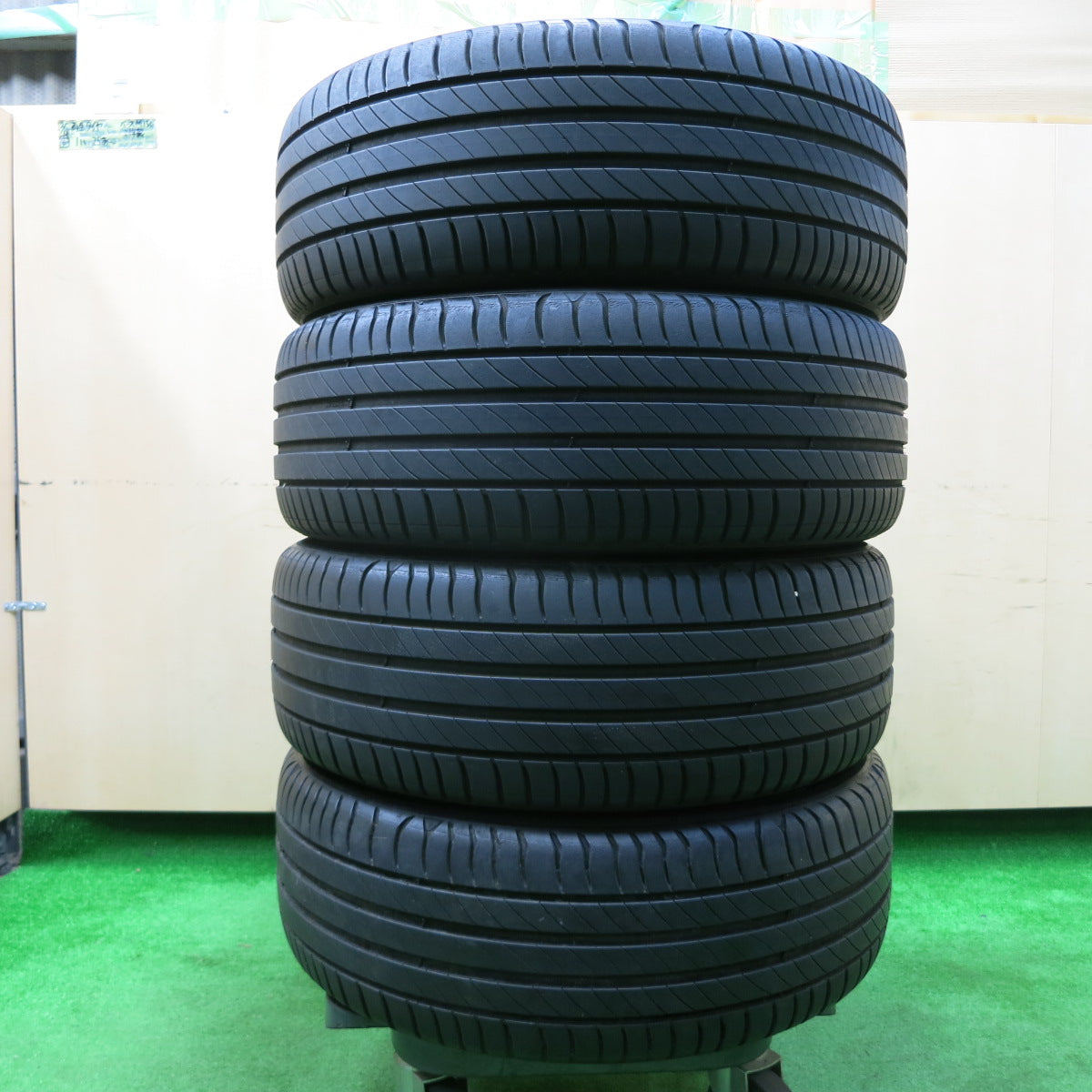 *送料無料*キレイ！19年★RAYS MONOBLOCK CE28 ECO drive GEAR 鍛造 195/55R16 ミシュラン プライマシー4 レイズ PCD100/5H★3120204イノ