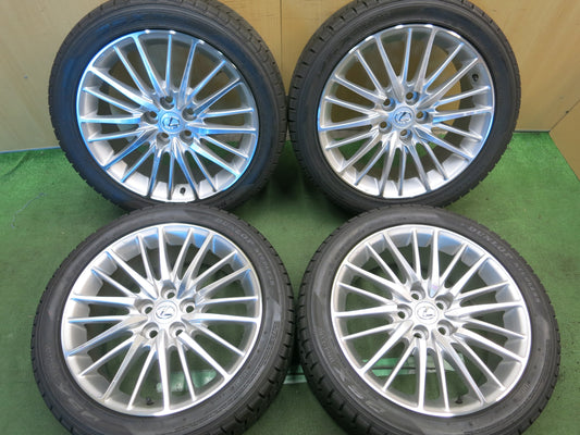 [送料無料]超バリ溝！ほぼ10分★レクサス LS 純正 245/45R19 スタッドレス ダンロップ DSX 19インチ PCD120/5H★0111109ヨス