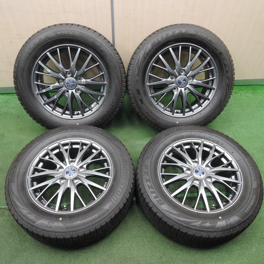 *送料無料* バリ溝!キレイ!9分★フォレスター等 215/60R16 スタッドレス ブリヂストン ブリザック VRX2 ravrion RM01 ラブリオン PCD100/5H★4021702NJス