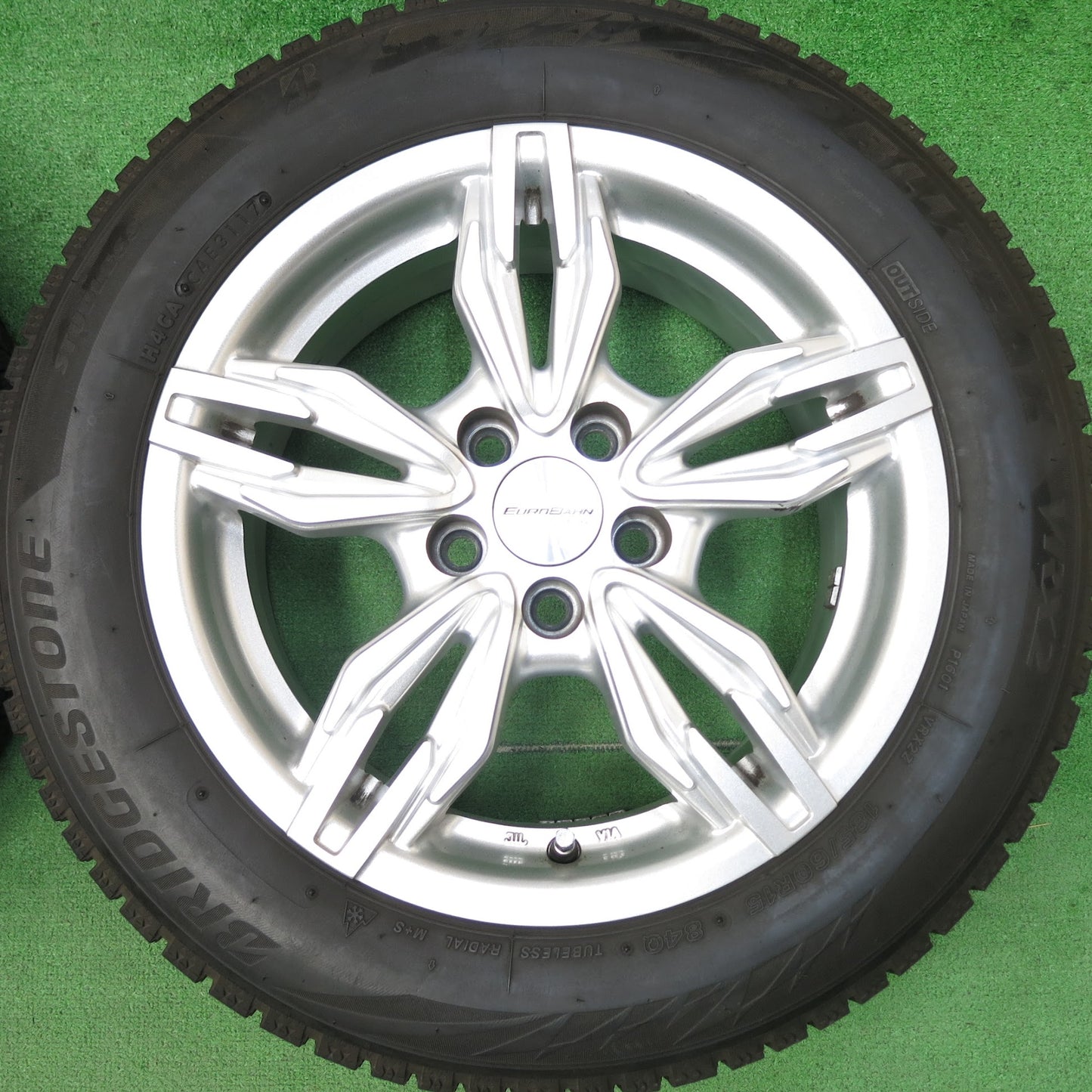 [送料無料]バリ溝！9分★スタッドレス EUROBAHN SPORT TECHNIC185/60R15 ブリヂストン ブリザック VRX2 スポーツテクニック 15インチ PCD100/5H★3040702ヒス