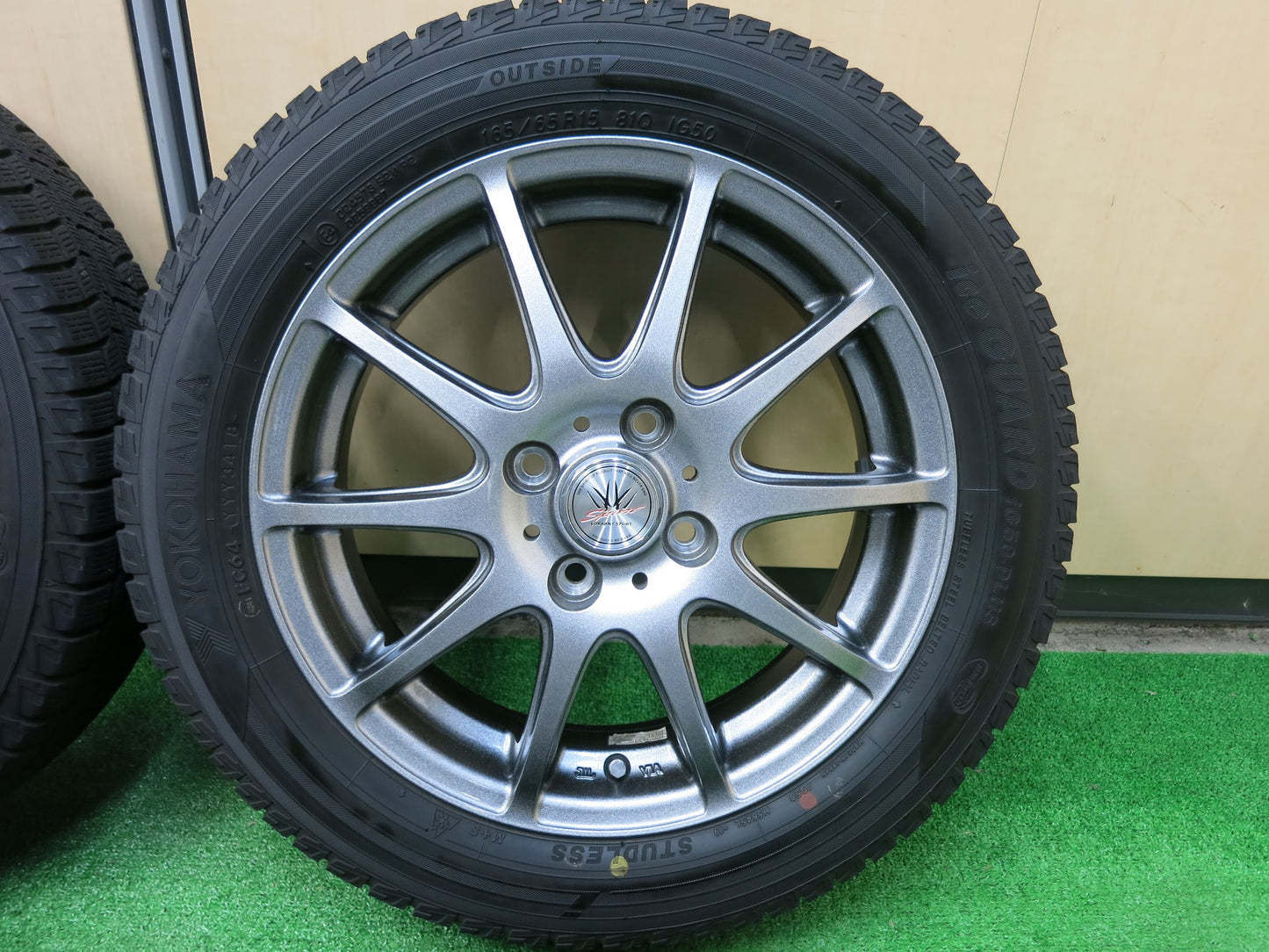 [送料無料]キレイ★スタッドレス 165/65R15 ヨコハマ アイスガード iG50 プラス LOXARNY SPORT BADX ロクサーニ 632 15インチ PCD100/4H★3012102ヒス