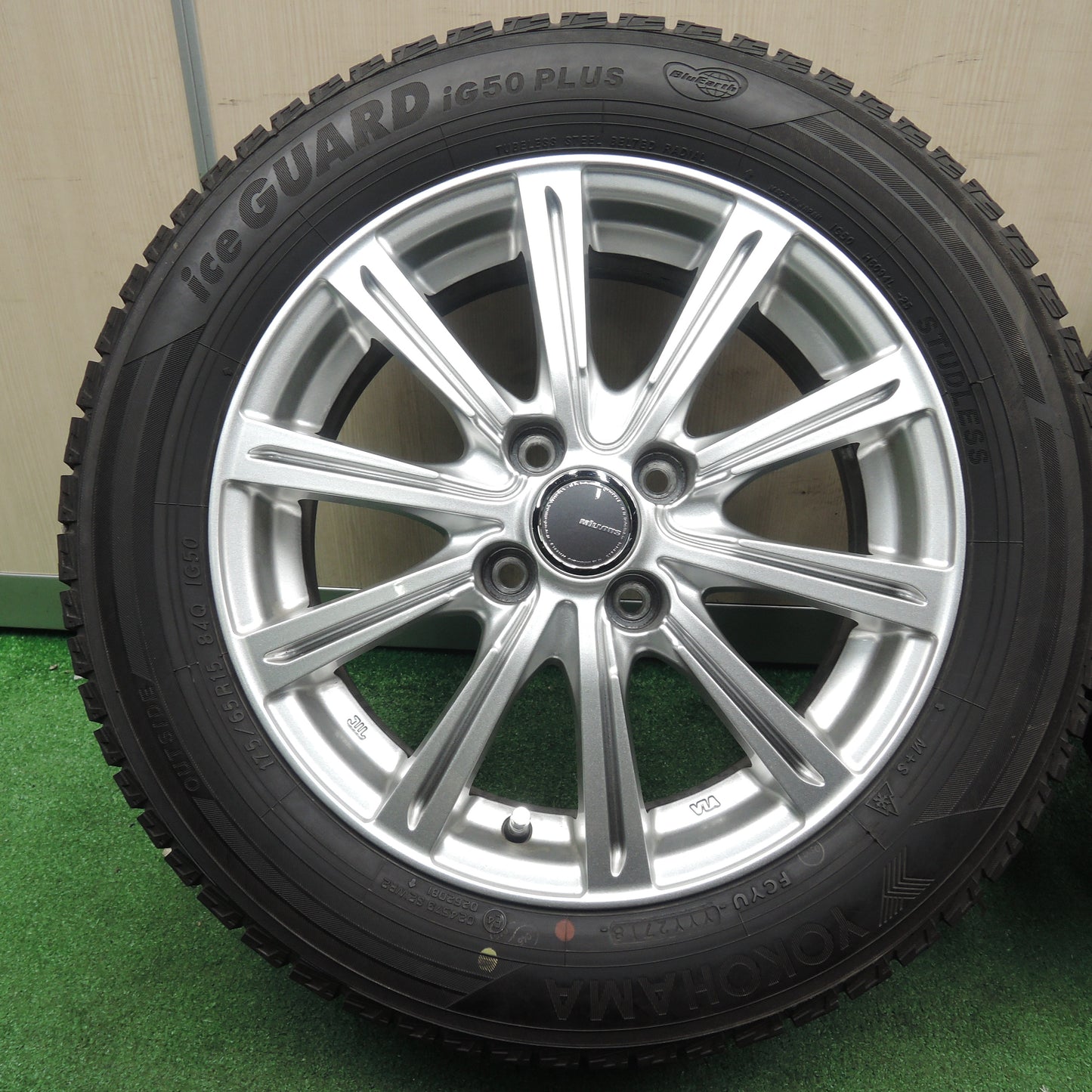 *送料無料*バリ溝！キレイ！8.5分★スタッドレス 175/65R15 ヨコハマ アイスガード iG50 プラス MiLLOUS ミルアス 15インチ PCD100/4H★3120812TNス