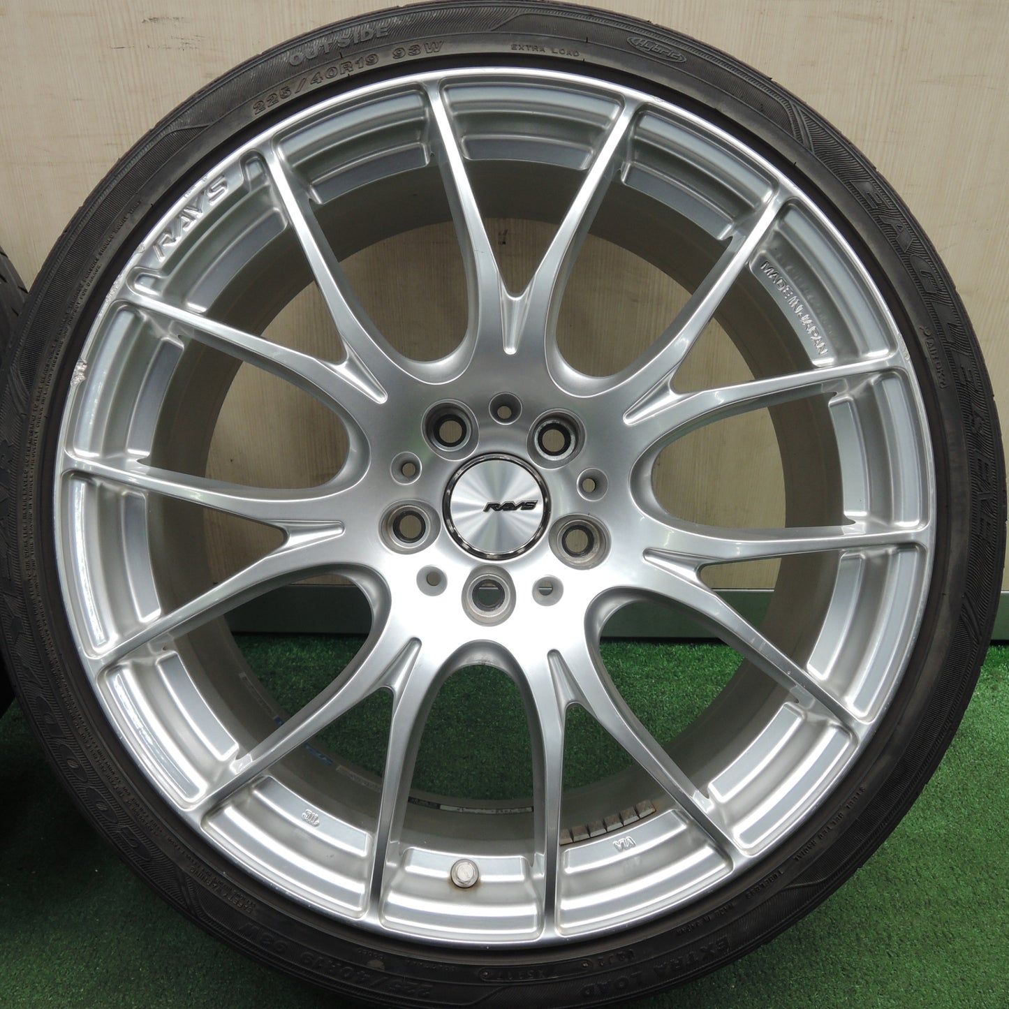 *送料無料* 4本価格★RAYS HOMURA 2X7 225/40R19 グッドイヤー イーグル LS EXE レイズ ホムラ 19インチ PCD114.3/5H★4021714HAノ