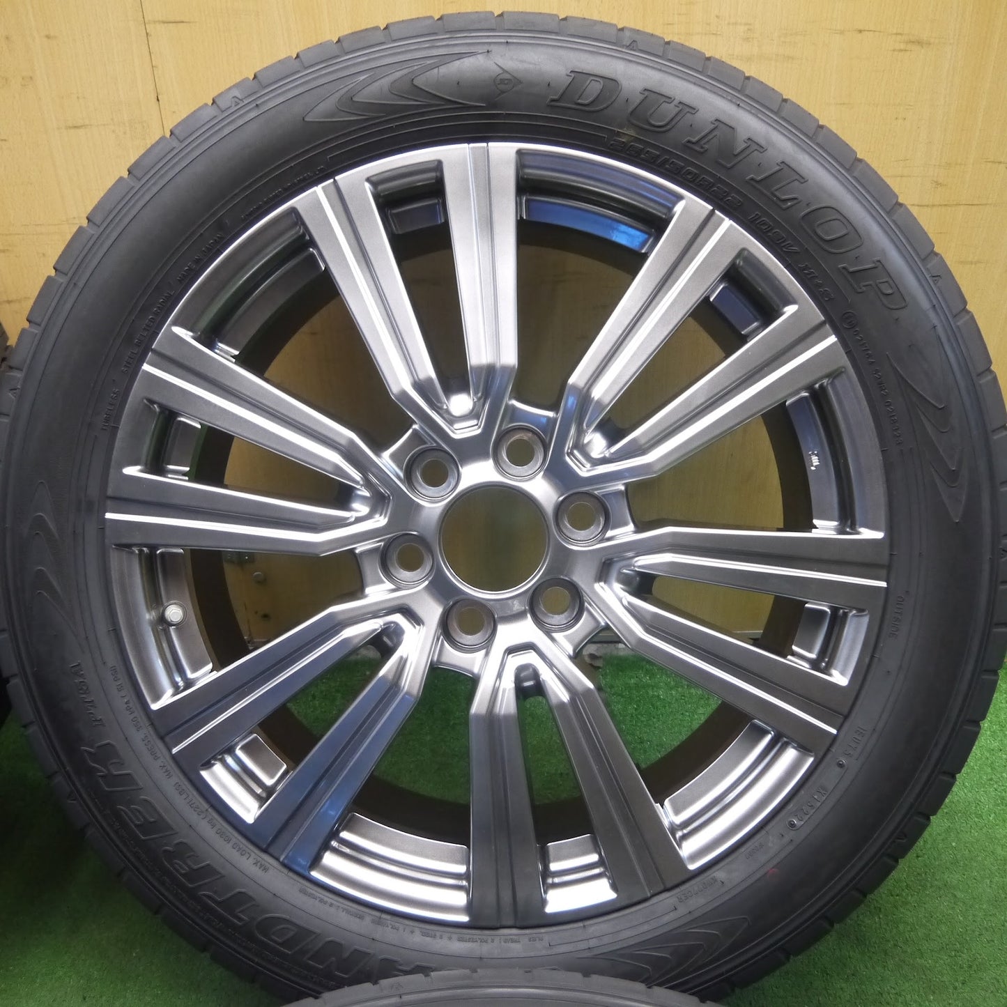 [送料無料]新車外し！22年★レクサス LX600 EXECUTIVE 純正 BBS製 TY035 265/50R22 ダンロップ グラントレック PT5A 22インチ PCD139.7/6H★3061405クノ
