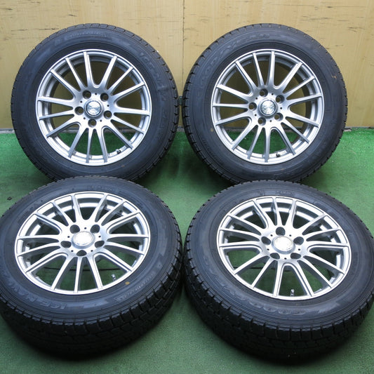 *送料無料* バリ溝!キレイ!9.5分★スタッドレス 205/60R16 グッドイヤー アイスナビ ZEA2 ravrion selzer ラブリオン 16インチ PCD114.3/5H★4020913KKス