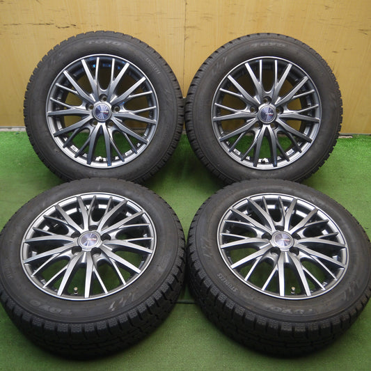 *送料無料*バリ溝！22年！キレイ！ほぼ10分★スタッドレス 185/60R15 トーヨー オブザーブ ガリット GIZ ravrion RM01 ラブリオン PCD100/5H★3112201Hス