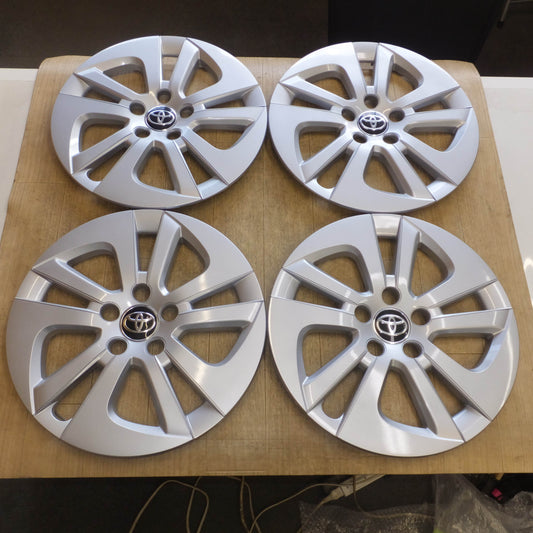 [送料無料]美品★トヨタ TOYOTA 純正 プリウス ZVW50 ZVW51 ホイールキャップ 15インチ 4枚 セット★