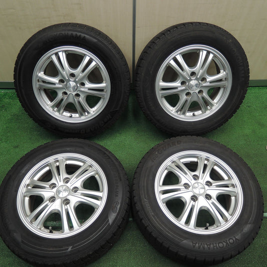 [送料無料] バリ溝！キレイ！9.5分★スタッドレス 195/65R15 ヨコハマ アイスガード iG50 プラス WB 社外 アルミ PCD114.3/5H★3120105TNス