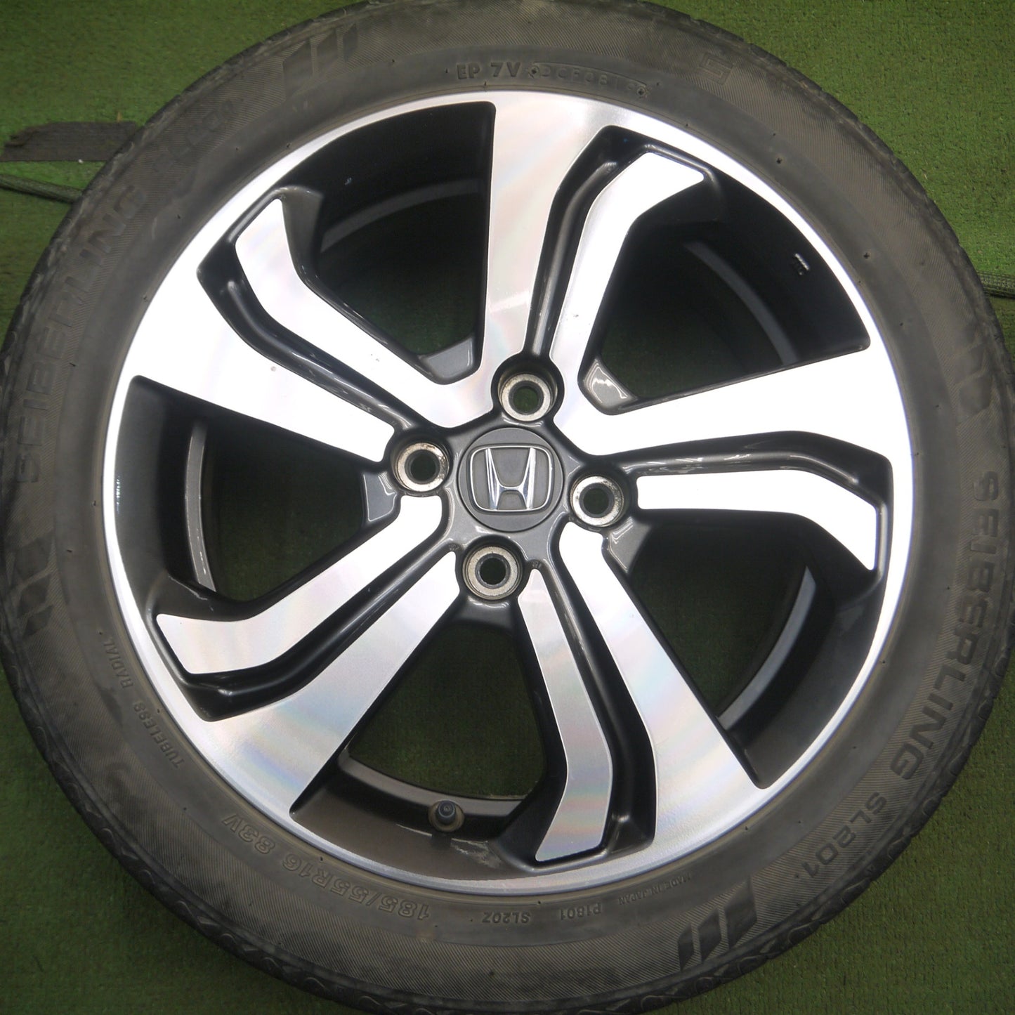 *送料無料* 4本価格★ホンダ グレイス 純正 185/55R16 ブリヂストン エコピア NH100C セイバーリング SL201 PCD100/4H★4030408Hノ