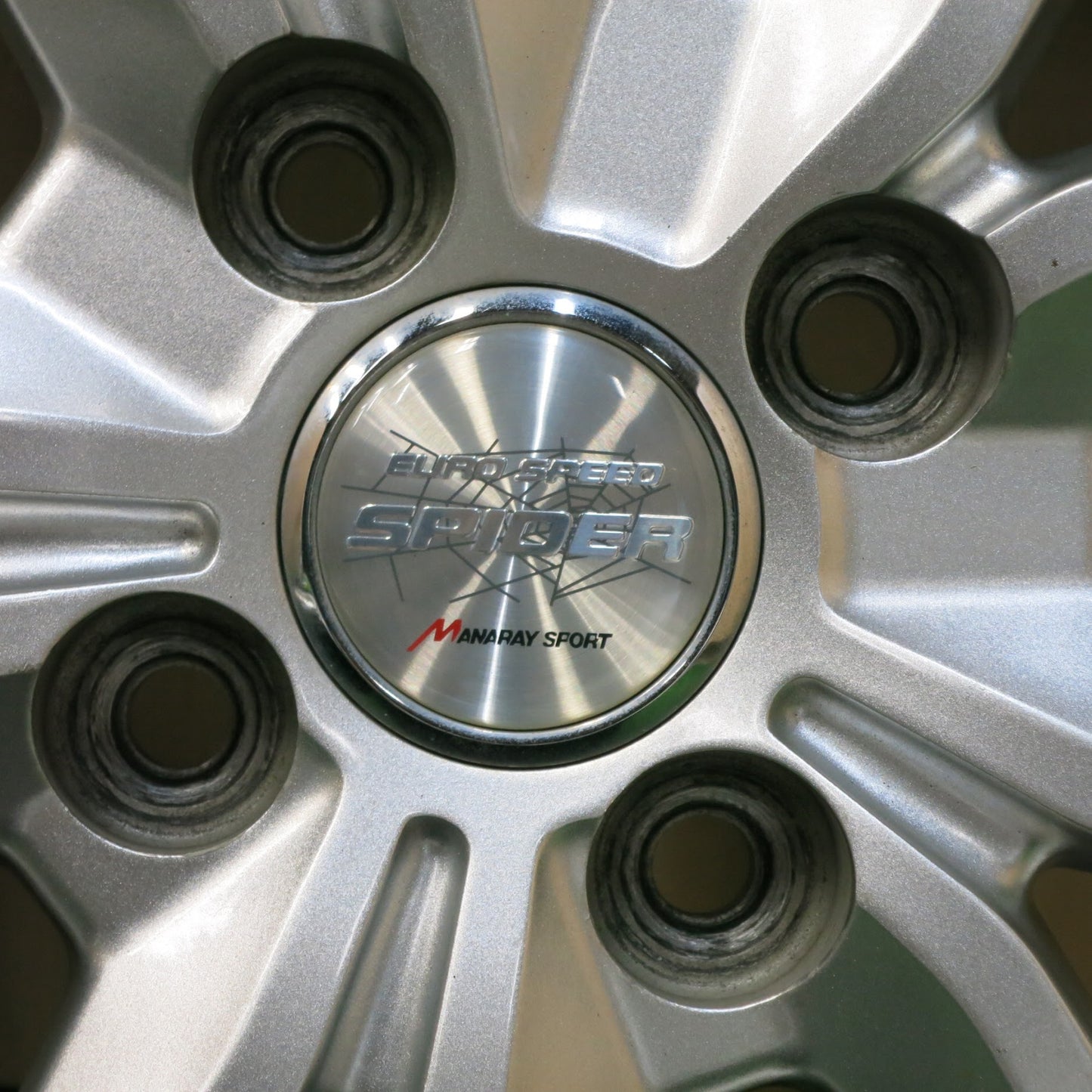 [送料無料]バリ溝！キレイ！9分★スタッドレス 175/65R15 グッドイヤー アイスナビ6 EURO SPEED SPIDER MANARAY SPORT マナレイ 15インチ PCD100/4H★3062802ヒス