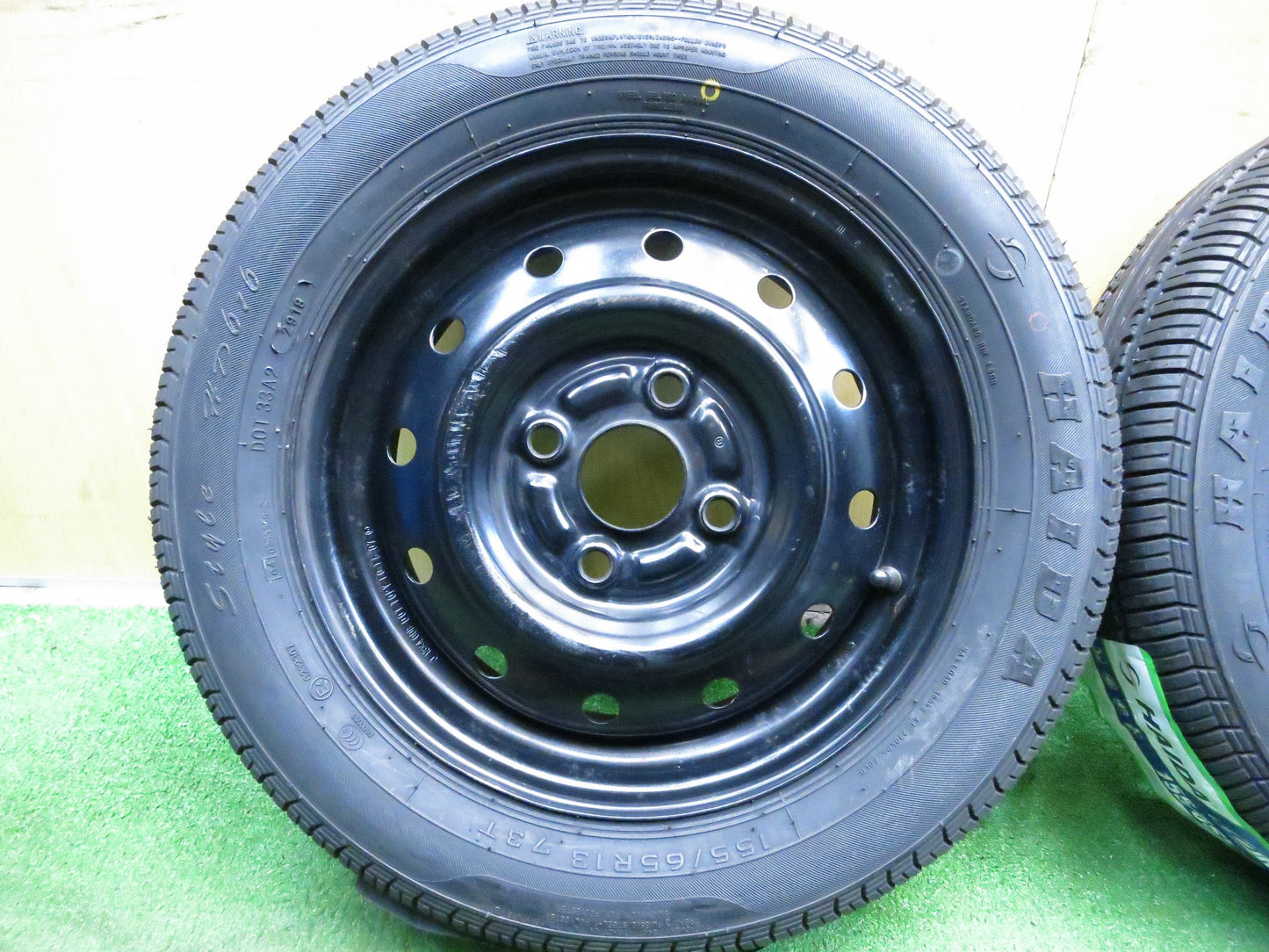 [送料無料]タイヤ 未使用★155/65R13 ハイダ HD616 スチール ホイール 13インチ PCD100/4H★3013101Hノ
