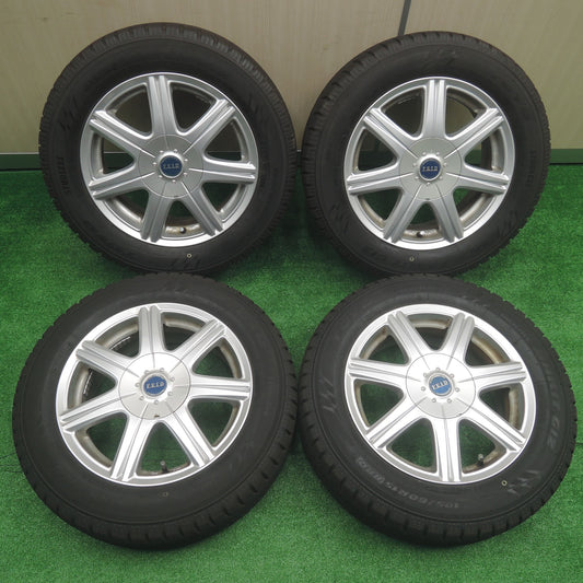 [送料無料]バリ溝！キレイ！9.5分★スタッドレス 195/60R15 トーヨー オブザーブ ガリット GIZ FEID 社外 アルミ 15インチ PCD100 114.3/5H マルチ★3071207SYス