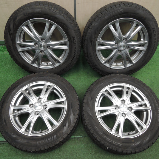 *送料無料*バリ溝!19年!9分★スタッドレス 175/65R15 ピレリ アイスアシンメトリコ プラス Exceeder エクシーダー 15インチ PCD100/4H★3122308HAス